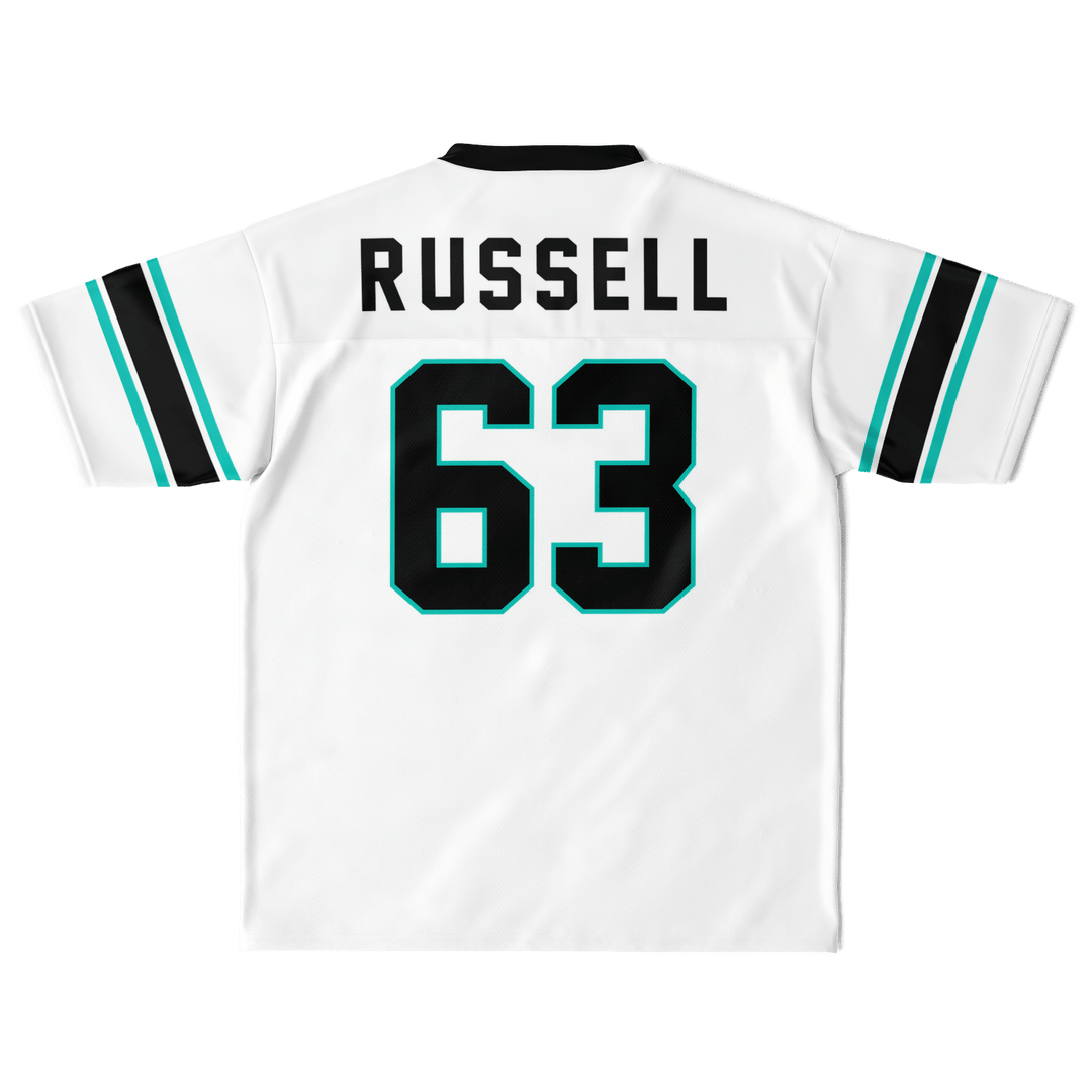 Russell Football Jersey - White - Furious Motorsport