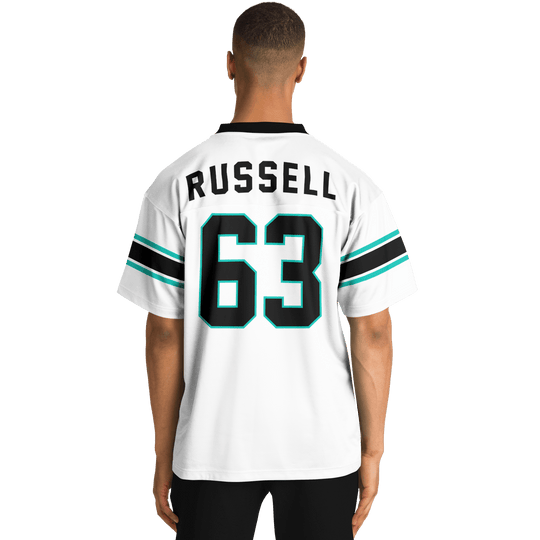 Russell Football Jersey - White - Furious Motorsport
