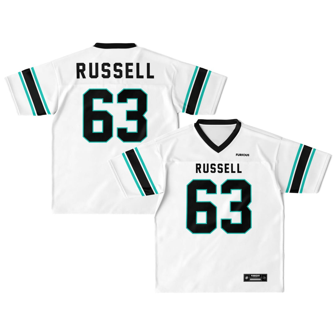 Russell Football Jersey - White - Furious Motorsport