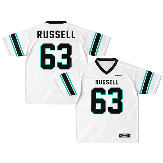 Russell Football Jersey - White - Furious Motorsport