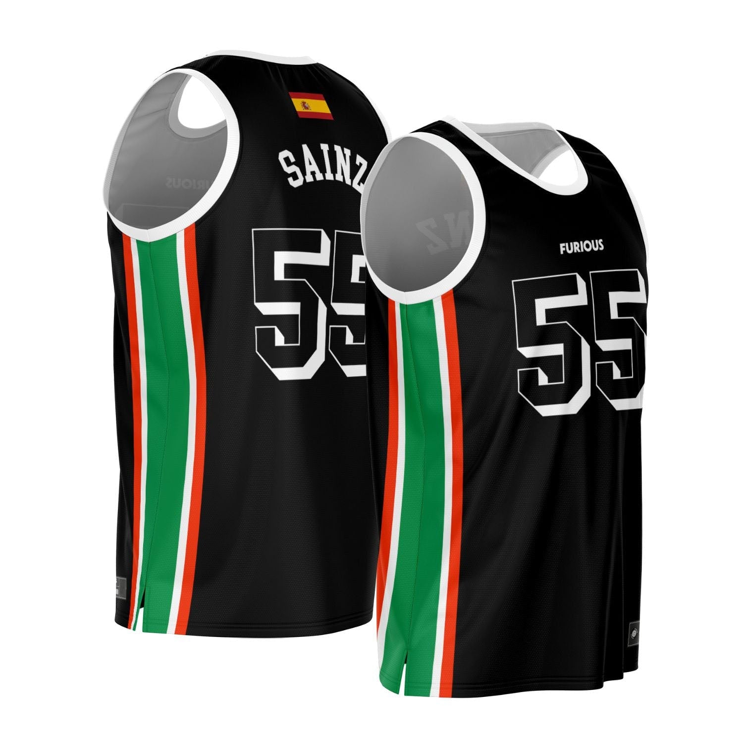 Sainz - Black Downforce Edition Jersey (Clearance) - Furious Motorsport