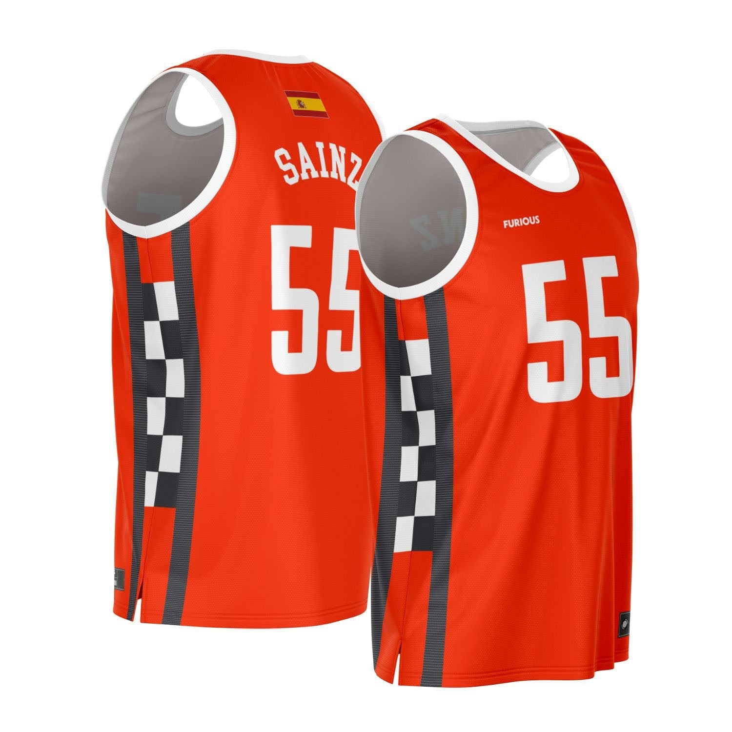 Sainz - Red Finish Line Edition Jersey (Clearance) - Furious Motorsport