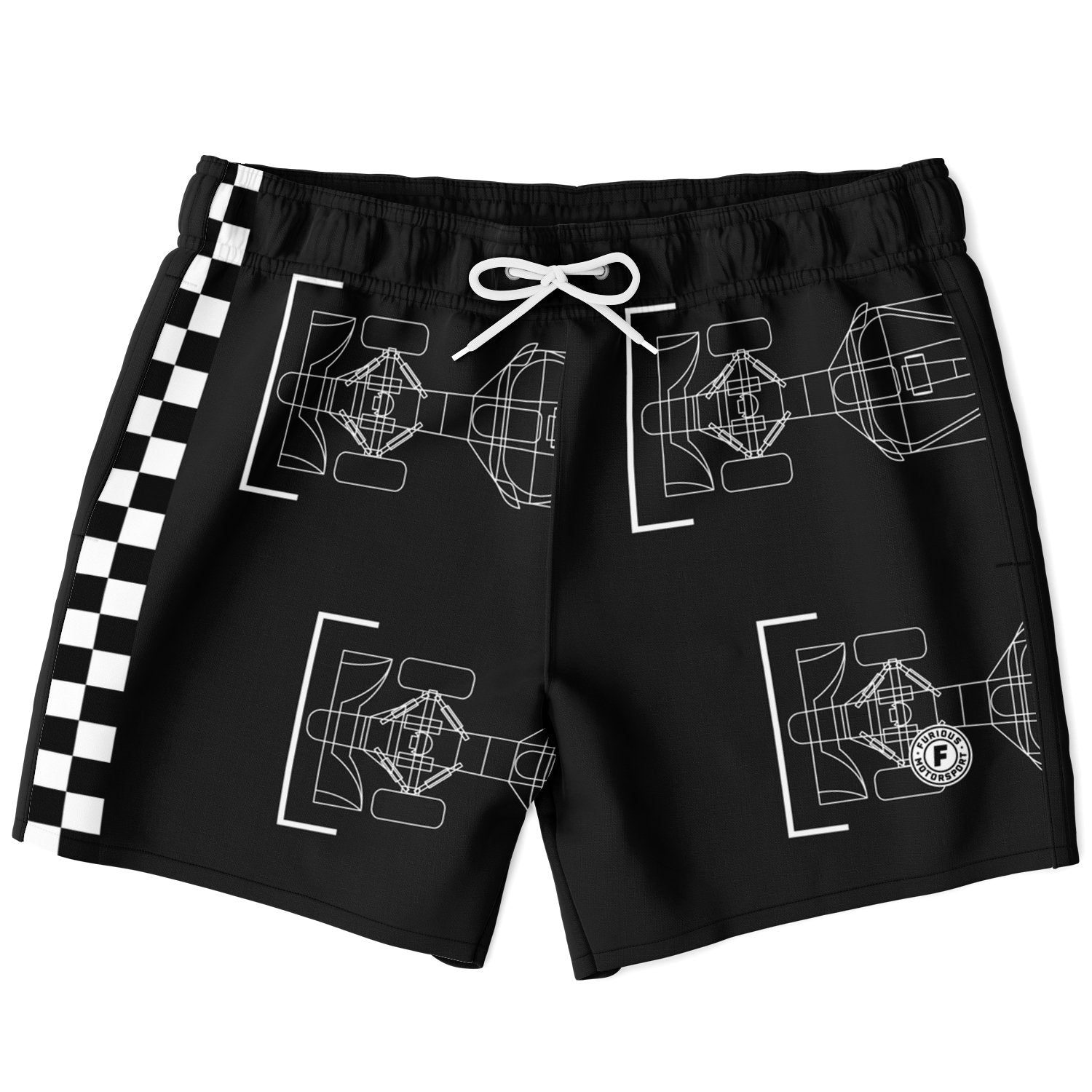 Starting Grid Swim Trunks - Carbon Black (Clearance) - Furious Motorsport