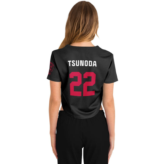 Tsunoda - Carbon Black Suzuka "Great Wave" Crop Top (Clearance) - Furious Motorsport