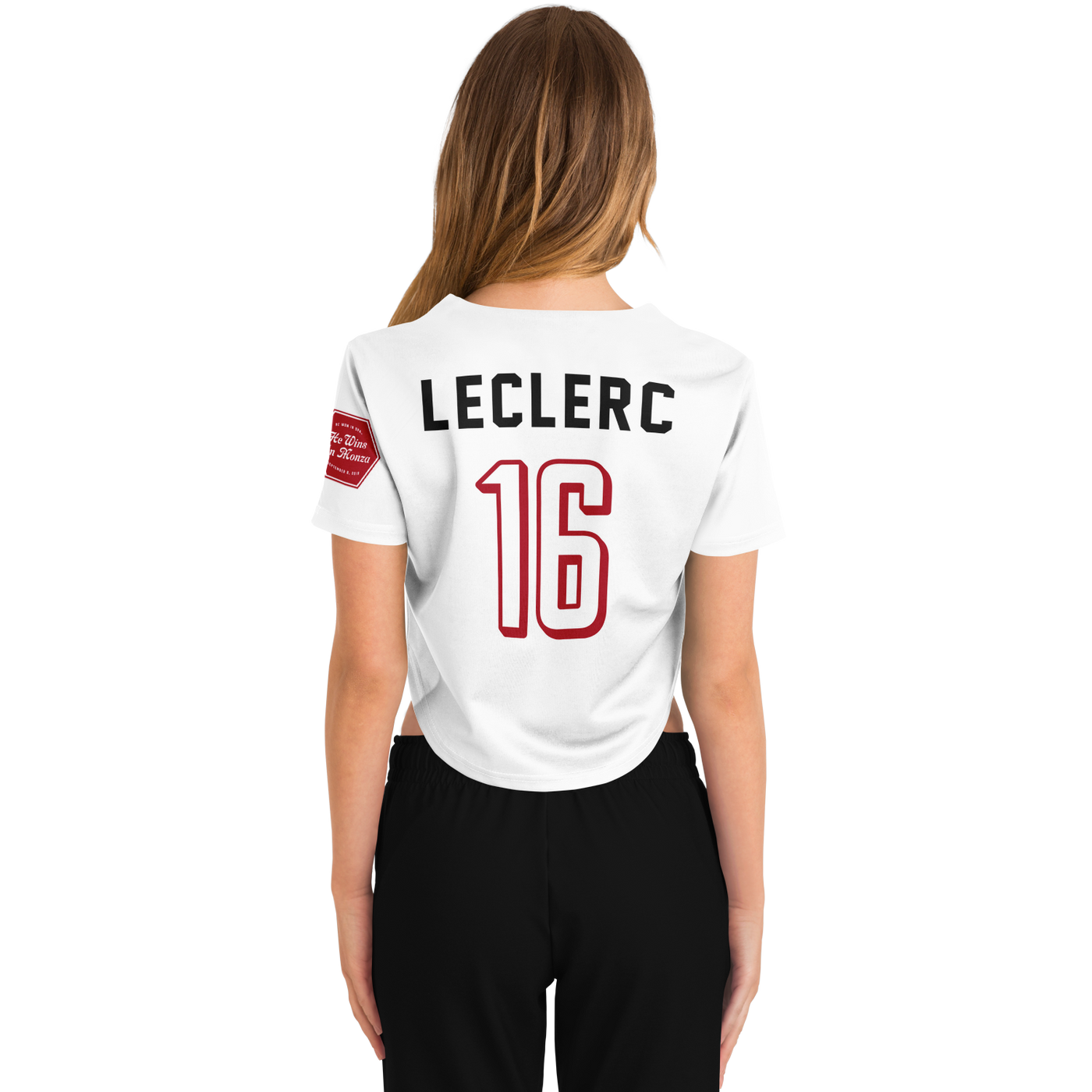 Leclerc - White Monza Crop Top Jersey (Clearance)