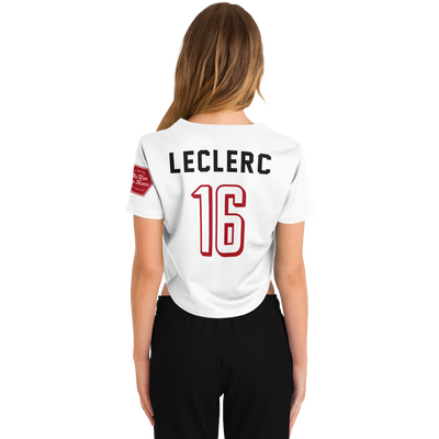 Leclerc - White Monza Crop Top Jersey (Clearance)